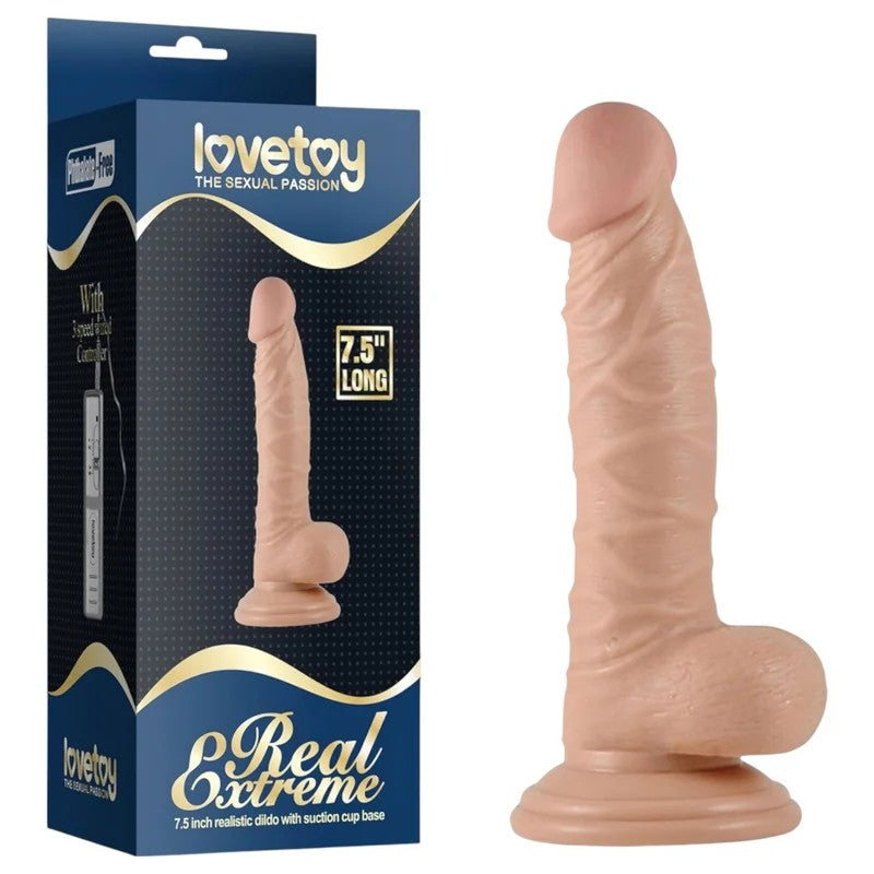 LovetoyRealExtreme–SaugnapfG-PunktDildomitHoden–19cm(natur)
