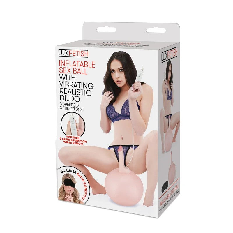LuxFetishInflatableSexBall+VibratingDildo
