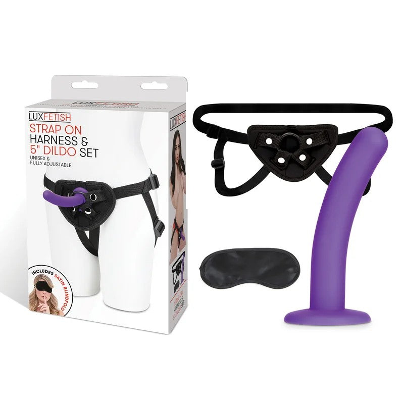 LuxFetishStraponHarness&5“DildoSet