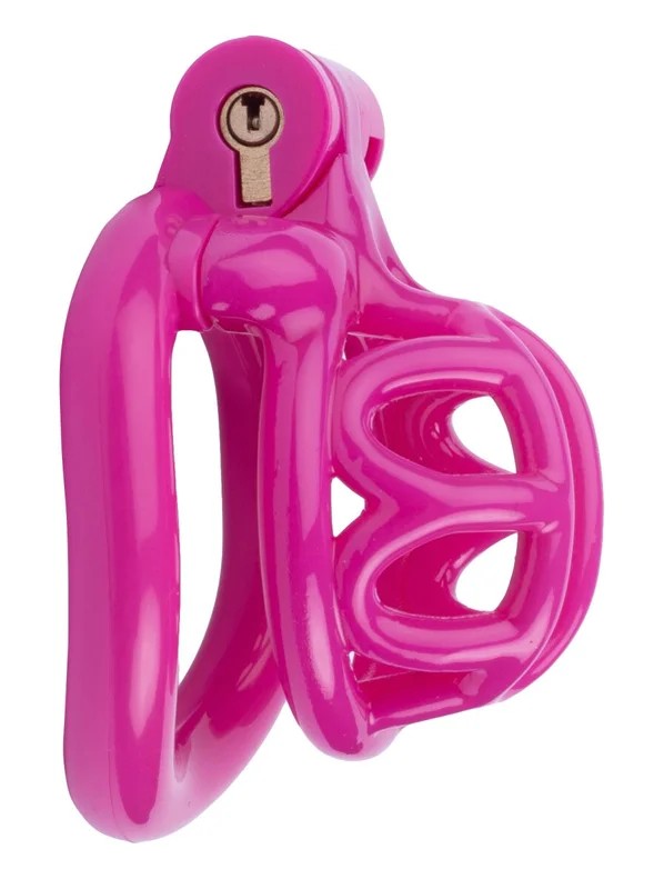 LyfyShortChastityCage4x3.3cmPink