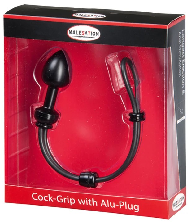 MALESATIONCock-GripmitAlu-Plugklein,schwarz