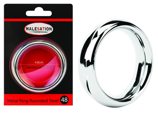 MALESATIONMetalRingRoundedSteel48