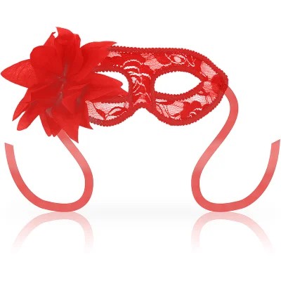 MaskenMaskenMitSpitzeUndRotenBlumen|Ohmama