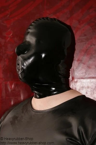 Maskwithgagwithtubeinside,noseholes