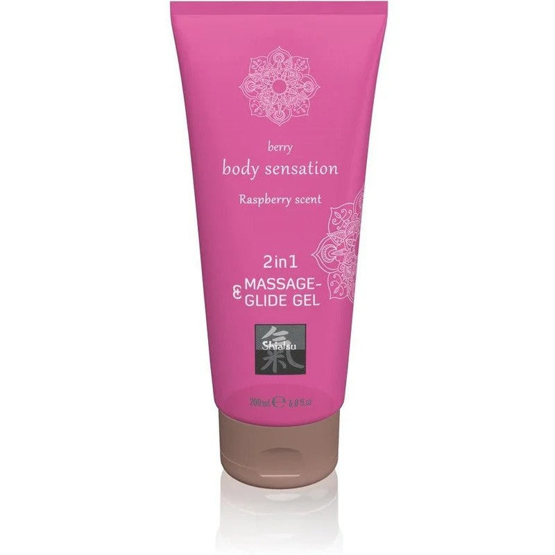Massage-undGleitgel„2in1Himbeer“–wasserbasiert&latexkondomsicher(200ml)