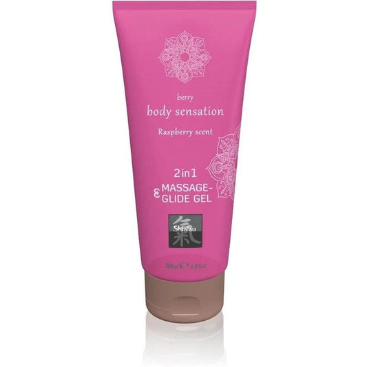 Massage-undGleitgel„2in1Himbeer“–wasserbasiert&latexkondomsicher(200ml)