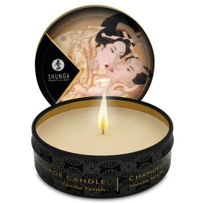MassagekerzeMiniCaressByCandelightVanille30ml|Shunga