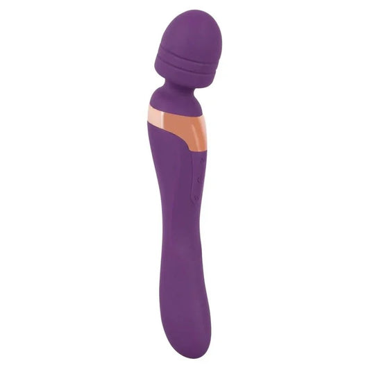 Massager„DoubleMassager“ausSilikon–21,8cm(lila)