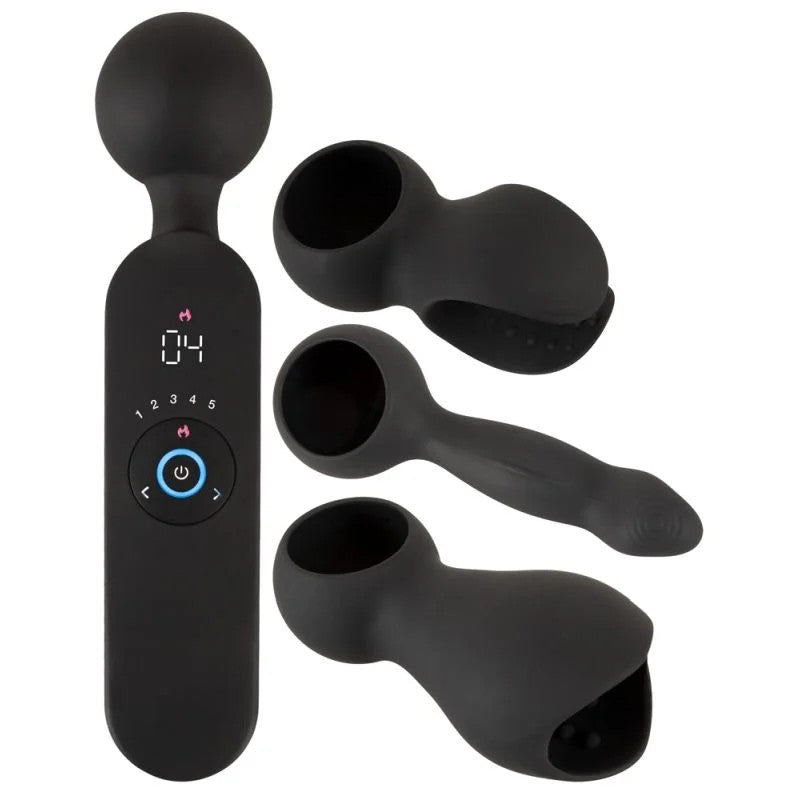 Massagestab„wandvibratorwith3Attachments“mit3Aufsätzen