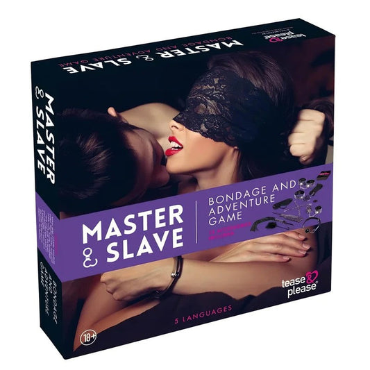 Master&Slave–Fesselspiel-Set(lila-schwarz)