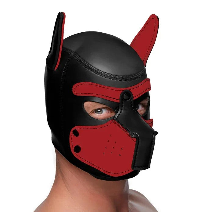 MasterSeries–Welpenmaske„Spike“ausNeoprenrot