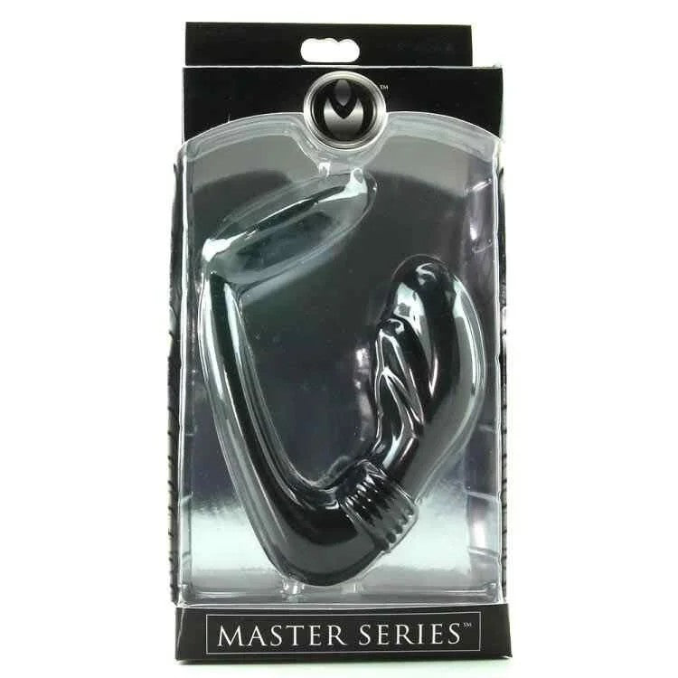 MasterSeriesCobraSiliconeP-SpotMassagerandCockRingBlack