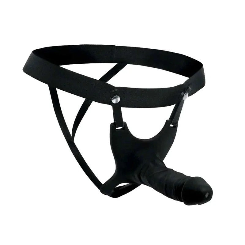 MasterSeriesHollowSiliconeDildoStrap-onBlack