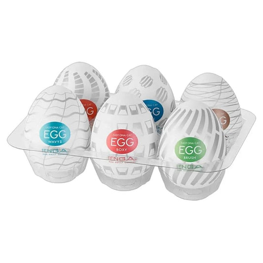 Masturbator„EggVarietyPackNewStandard“,verschiedeneReizstrukturen,6Stück