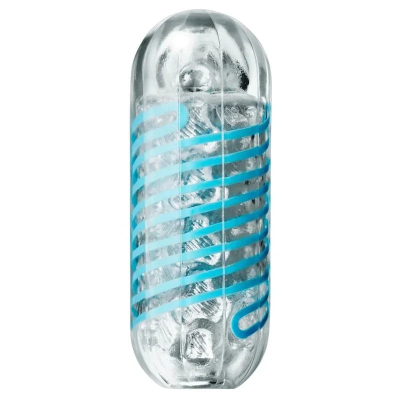 Masturbator„TENGASpinner01TETRA“mitSaug-undDreheffekt(blau)