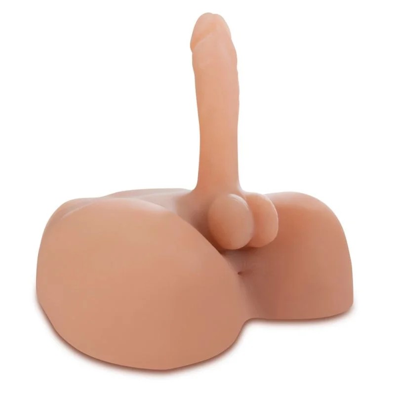 MasturbatorundDildo„F**kmyHardCock!“,inTorso-Optik