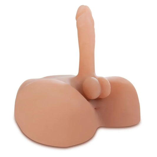 MasturbatorundDildo„F**kmyHardCock!“,inTorso-Optik