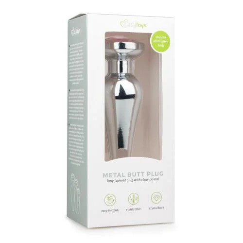 MetalButtPlugNo.11Silver/Pink