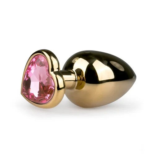 MetalButtPlugNo.8Gold/Pink3,8cm