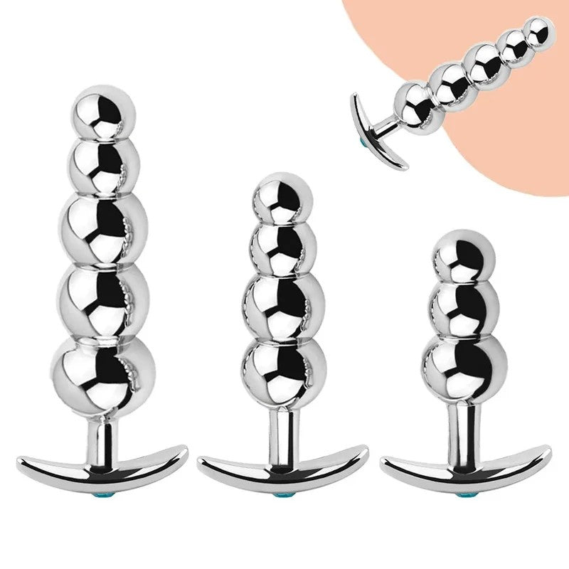 Metall-Analdildo-Buttplug–Analperlen,G-Punkt-Stimulator,Prostata-Massagegerät