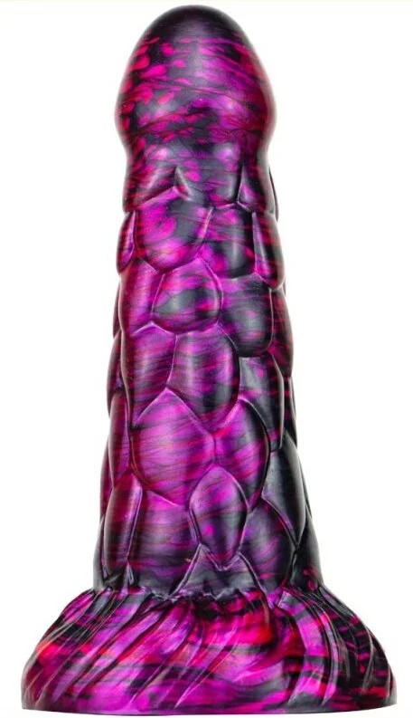 MetallicAnalDildoFantasyCyrixSchwarzLila15,5cm