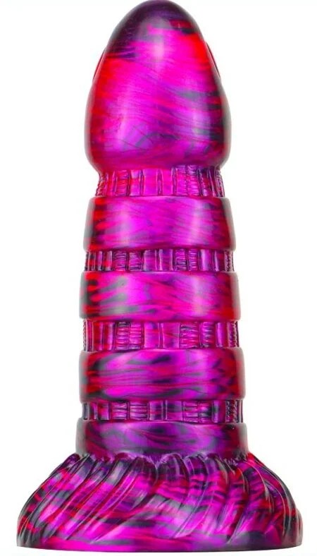 MetallicAnalDildoTorffBlackPurple16cm