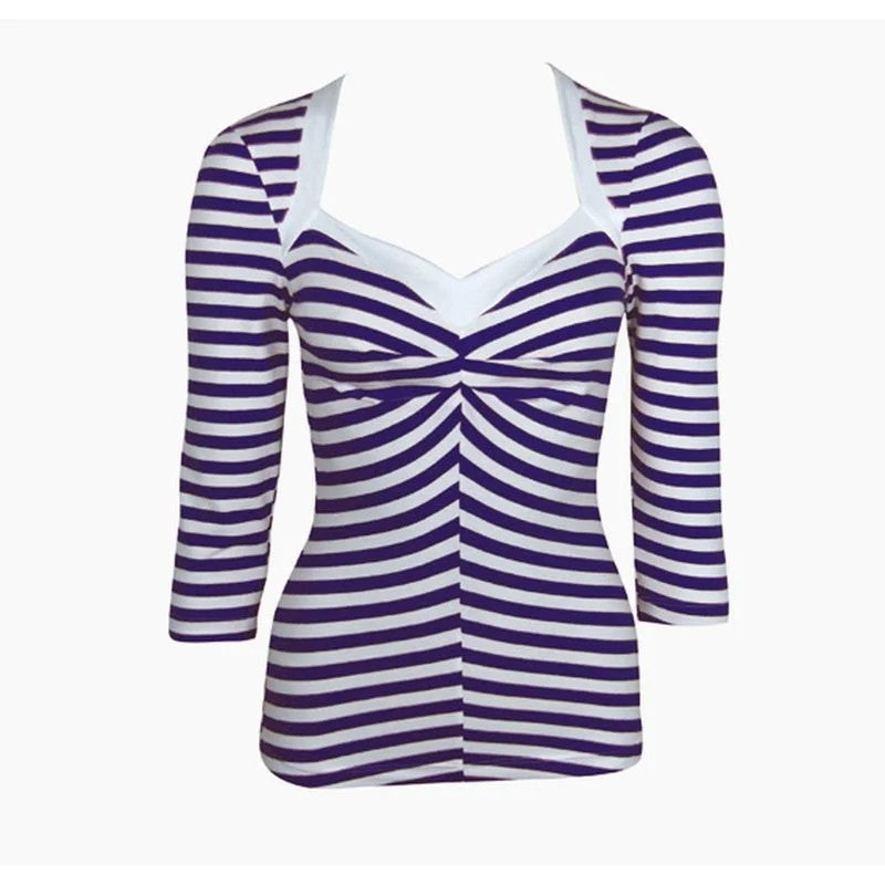 MissCandyflossTop“Audelia”navystriped