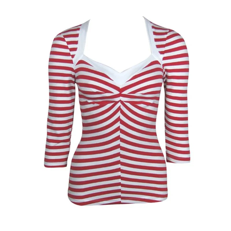 MissCandyflossTop“Audelia”redstriped