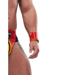 MisterBCircuitWristWalletLederrot-gelb