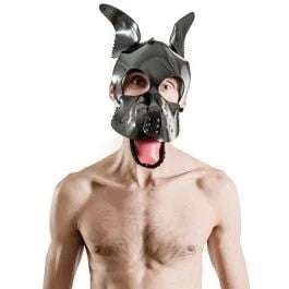 MisterBFETCHDogHoodHundemaskeGummi