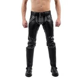 MisterBFXXXerLederjeansschwarz-weiß