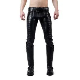 MisterBIndicatorLederjeansmitSteppung-Kederschwarz