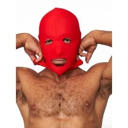 MisterBLycraHoodSturmmaskemitAugen-Mund-Öffnungrot