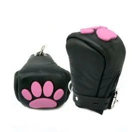 MisterBPuppyPawsLederpfotenschwarz-pink