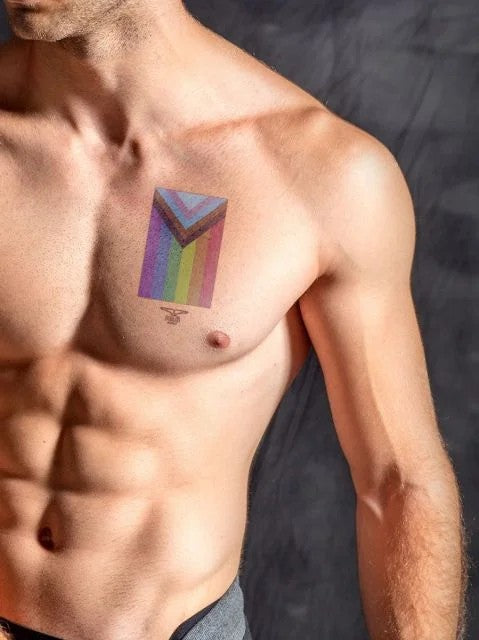 MisterBTemporaryTattooPrideFlag