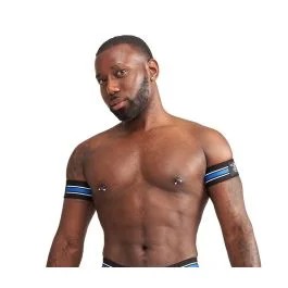 MisterBUrbanClubBicepsBandsStripedBlue