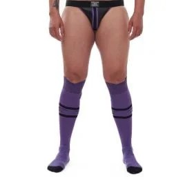 MisterBURBANFootballSockswithPocketPurpleBlack