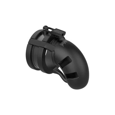 Model18–ChastityCockCagewithBallsplitter–3.5″/9cm
