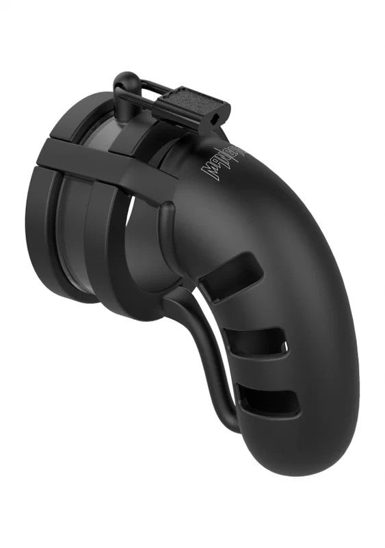 Model19–Chastity–4.5″–SiliconeCockCagewithBallsplitter