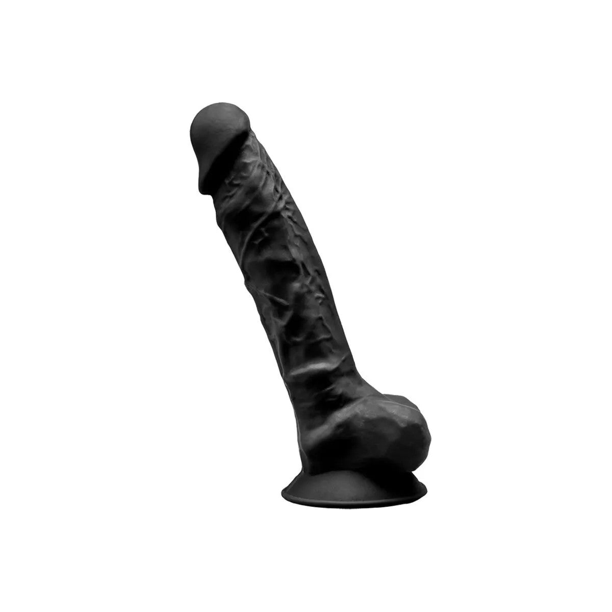 MODELL1REALISTISCHERDILDOPREMIUMSILEXPANSILIKONSCHWARZ23CMVONSILEXD