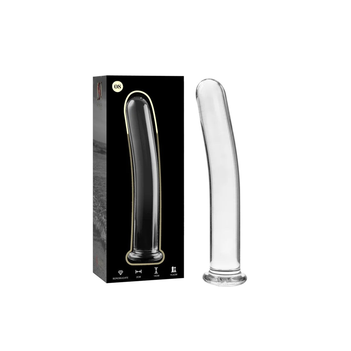 MODELL8DILDOBOROSILIKATGLASKLAR14.5CM-O-2CMVONNEBULASERIESBYIBIZA