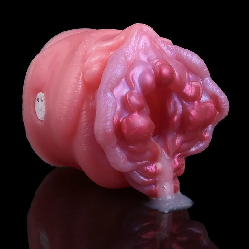 MonsterPussyPocketVibrierenderBullet-Masturbationsbecher–Silikon-Biest-Vaginas-Blowjob-Masturbator