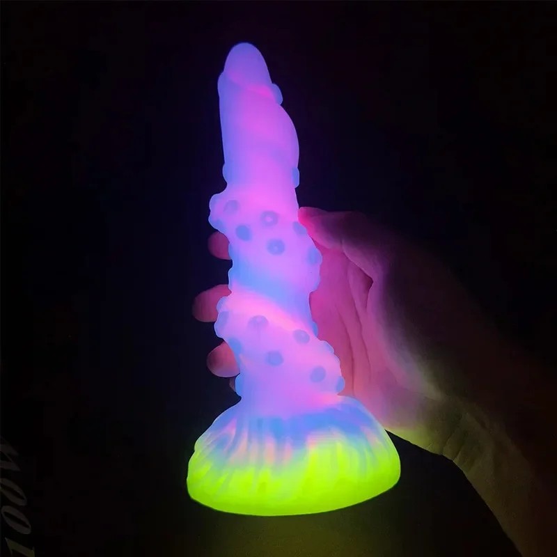 MonsterTentakelDildoButtPlug–LeuchtenderOktopusSilikonAnalDildosSexspielzeug