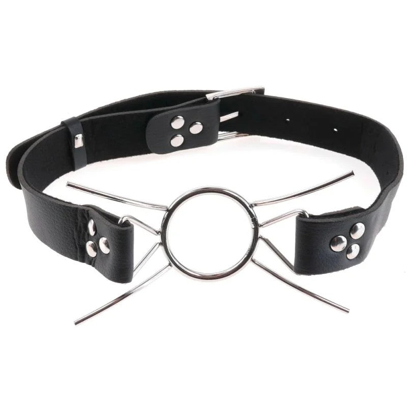 Mundknebel„SpiderGag“,mitMetallringund-streben