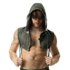 NastyPigFusionCroppedHoodie–ArmyGreen