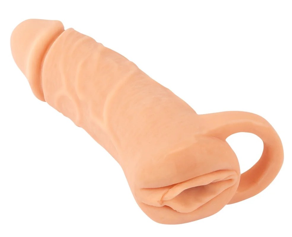 NatureSkin2in1Extension&MasturbatorMedium18.5cm
