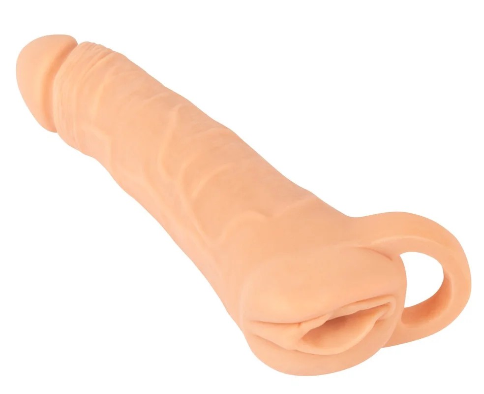NatureSkin2in1Extension&MasturbatorLarge23.8cm