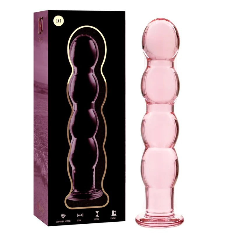 NEBULASERIESBYIBIZA–MODELL10DILDOBOROSILIKATGLASROSA16.5CM-O-3.5CM