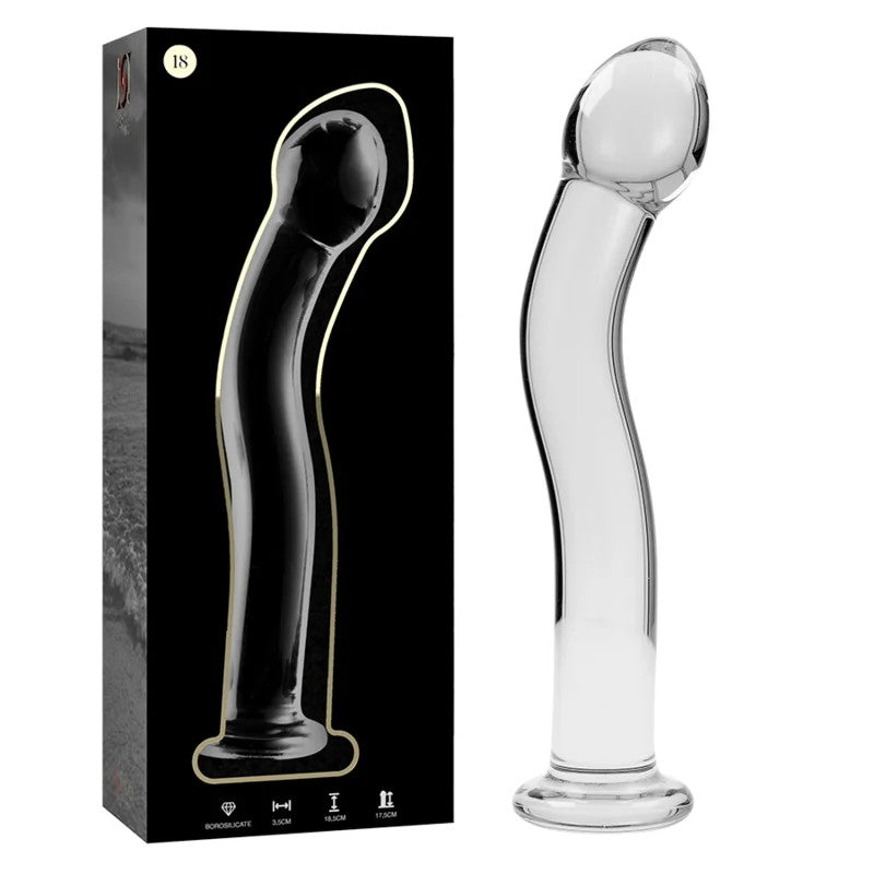 NEBULASERIESBYIBIZA–MODELL18DILDOBOROSILIKATGLASKLAR18.5CM-O-3.5CM