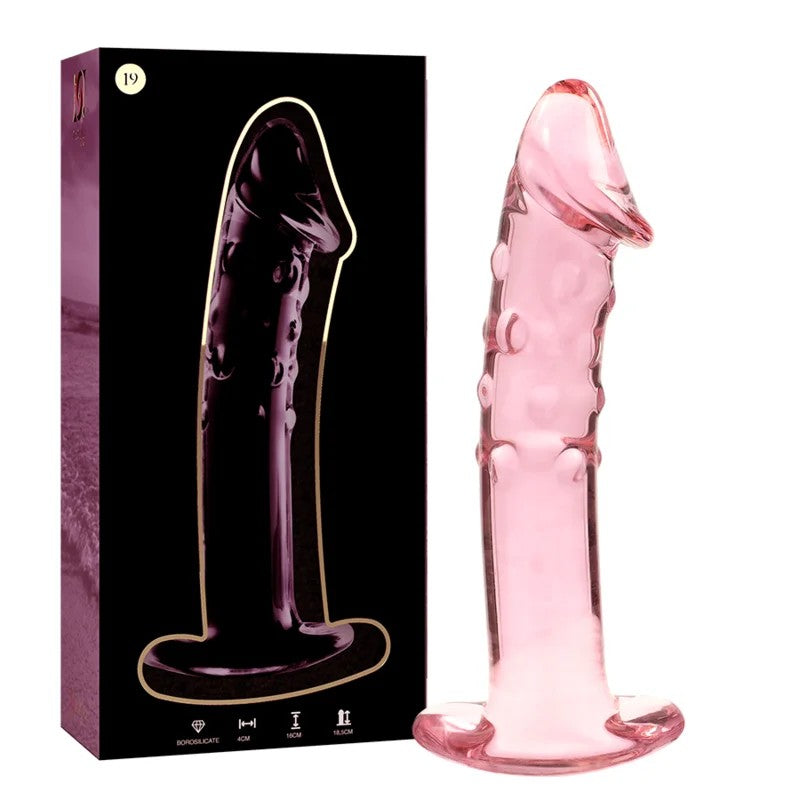 NEBULASERIESBYIBIZA–MODELL19DILDOBOROSILIKATGLASROSA18.5CM-O-4CM